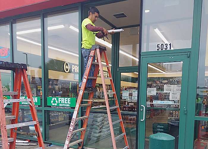stor--front-glass-repair-charleston-sc custom office doors and glass partitions in South Carolina