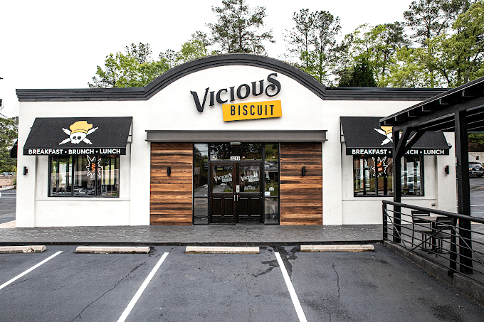 Vicious Biscuit custom office doors and glass partitions in South Carolina